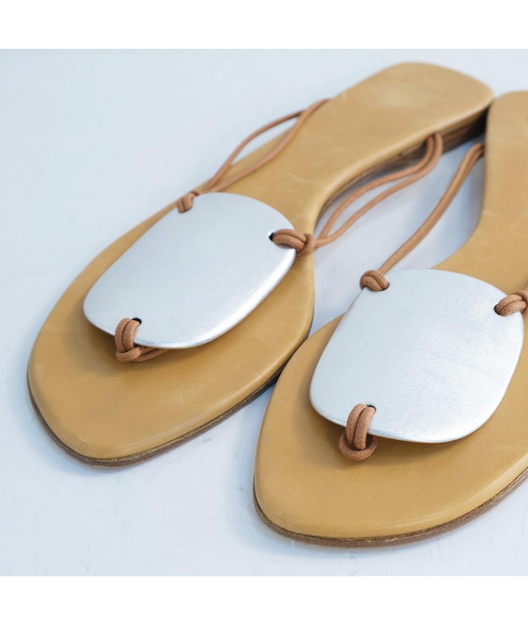 HERMES Кожаные шлепанцы, фото 3