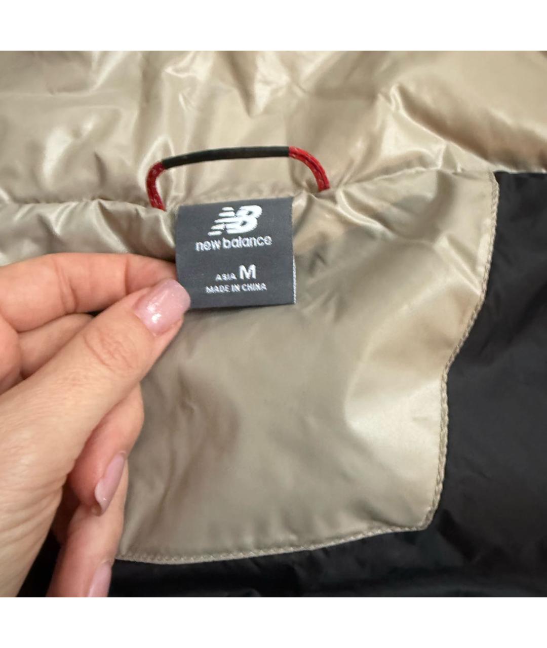 NEW BALANCE Бежевый пуховик, фото 4