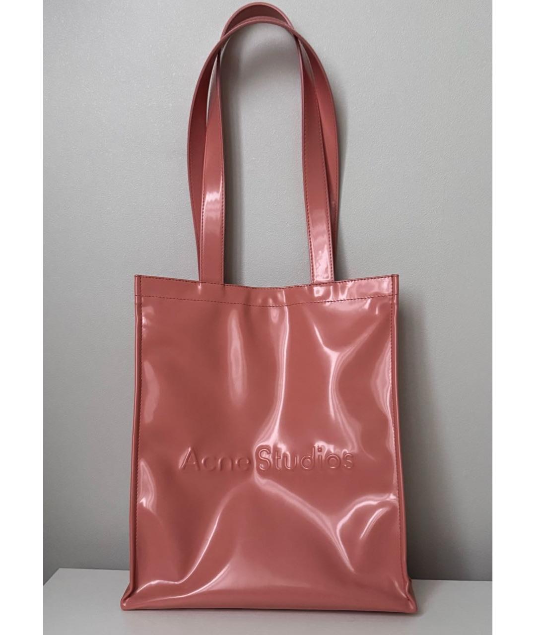 ACNE STUDIOS Коралловая сумка тоут, фото 9