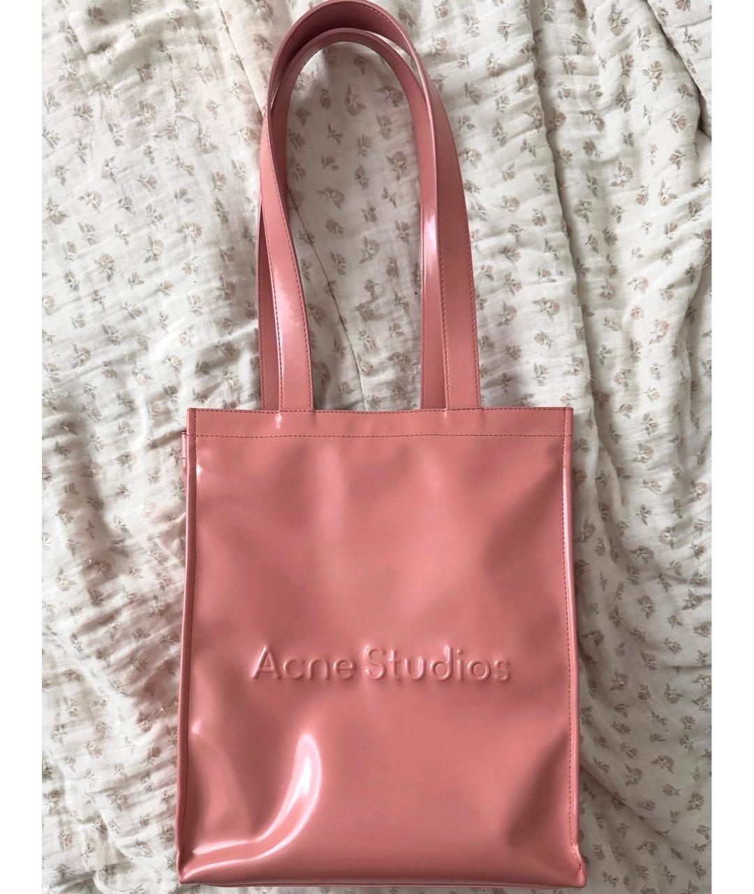 ACNE STUDIOS Коралловая сумка тоут, фото 2