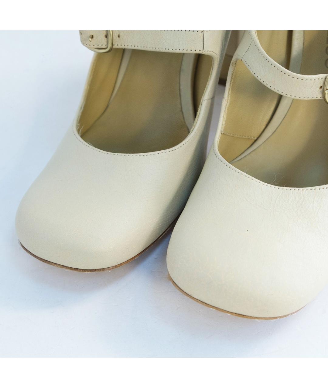CHLOE Бежевые кожаные туфли, фото 3