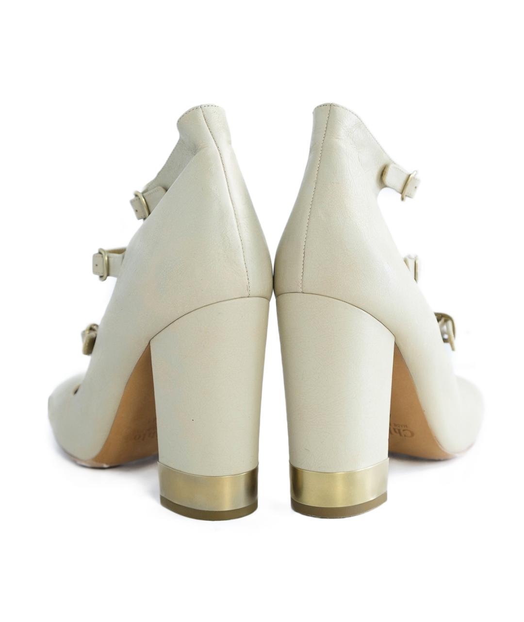 CHLOE Бежевые кожаные туфли, фото 5