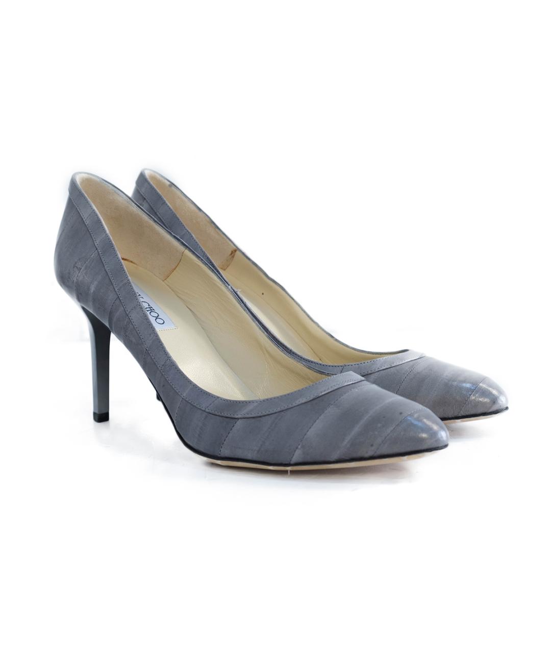 JIMMY CHOO Серые кожаные туфли, фото 2