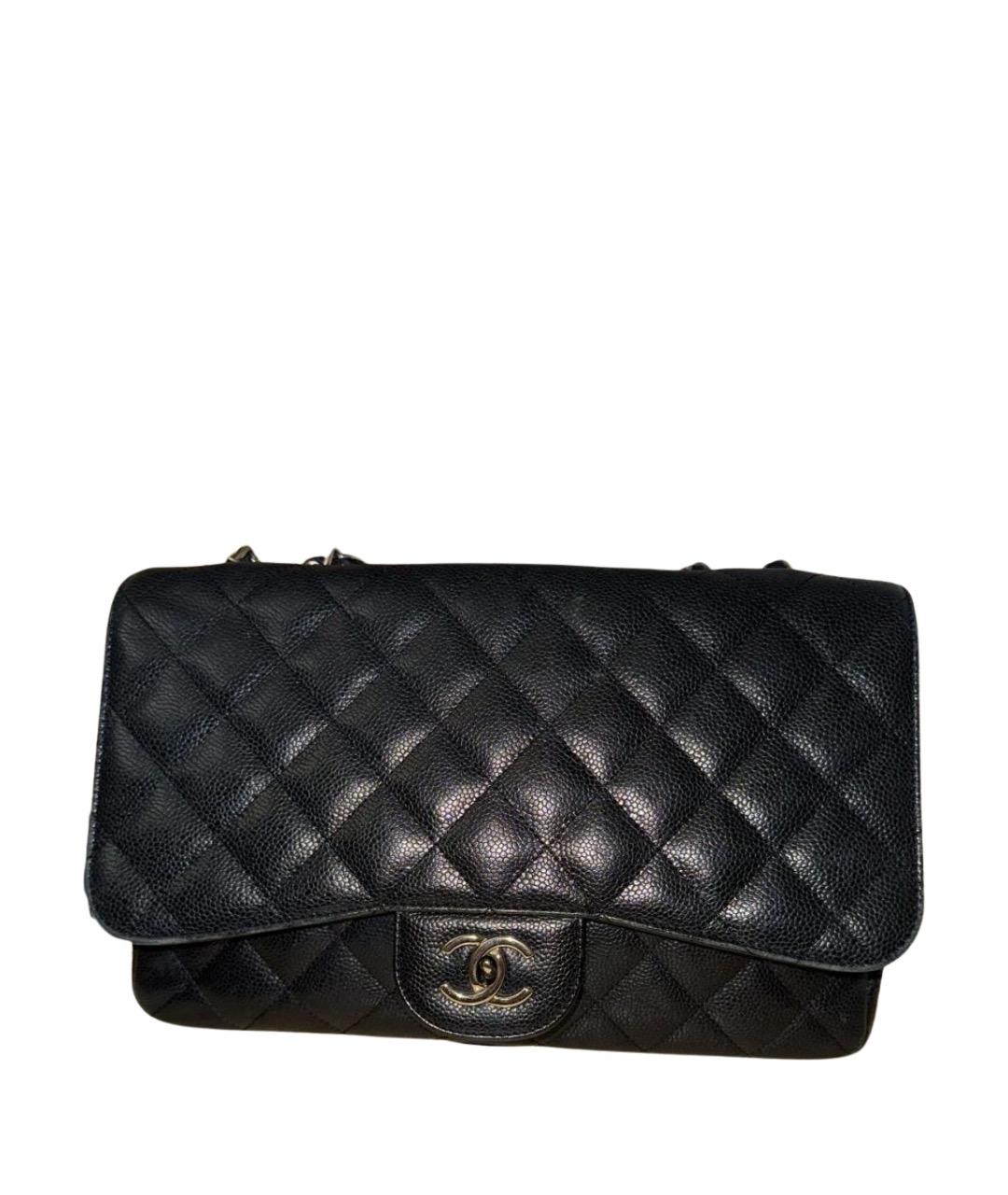 CHANEL Черная кожаная сумка через плечо, фото 1