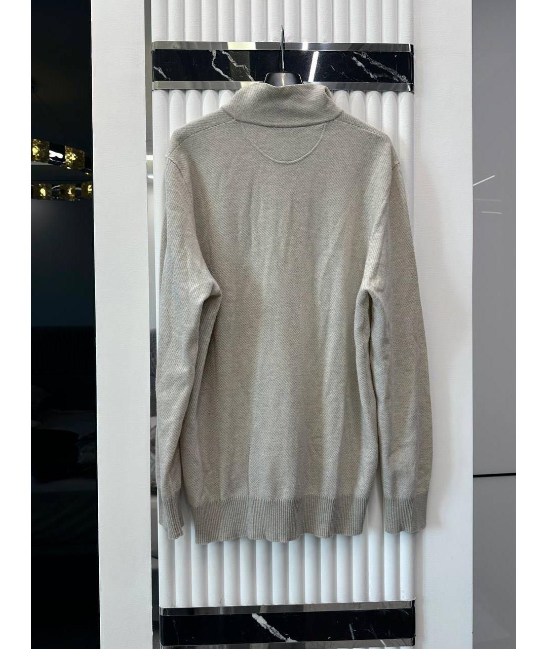 LORO PIANA Бежевый кашемировый джемпер / свитер, фото 2