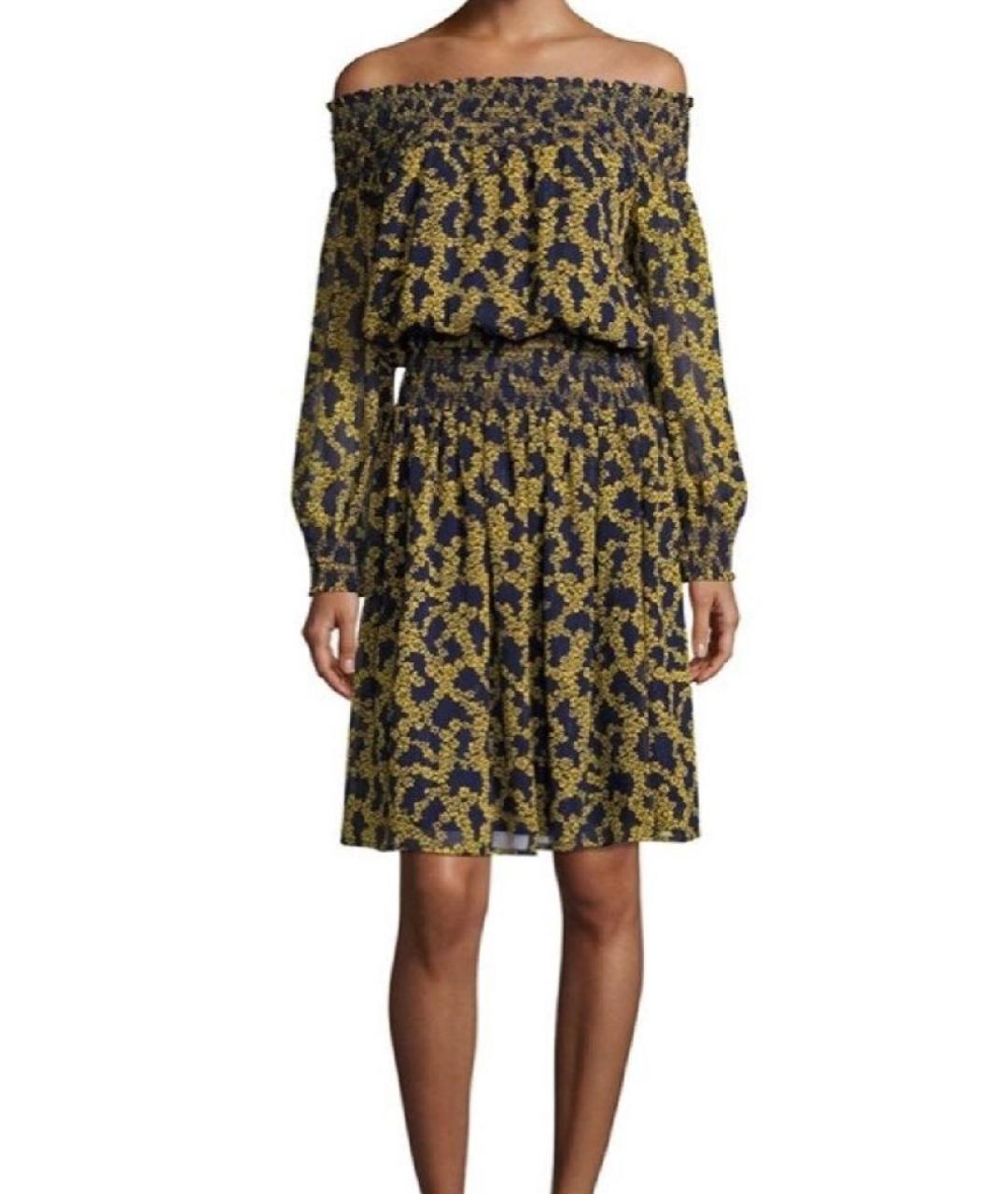 MICHAEL KORS Темно-синее полиэстеровое повседневное платье, фото 8