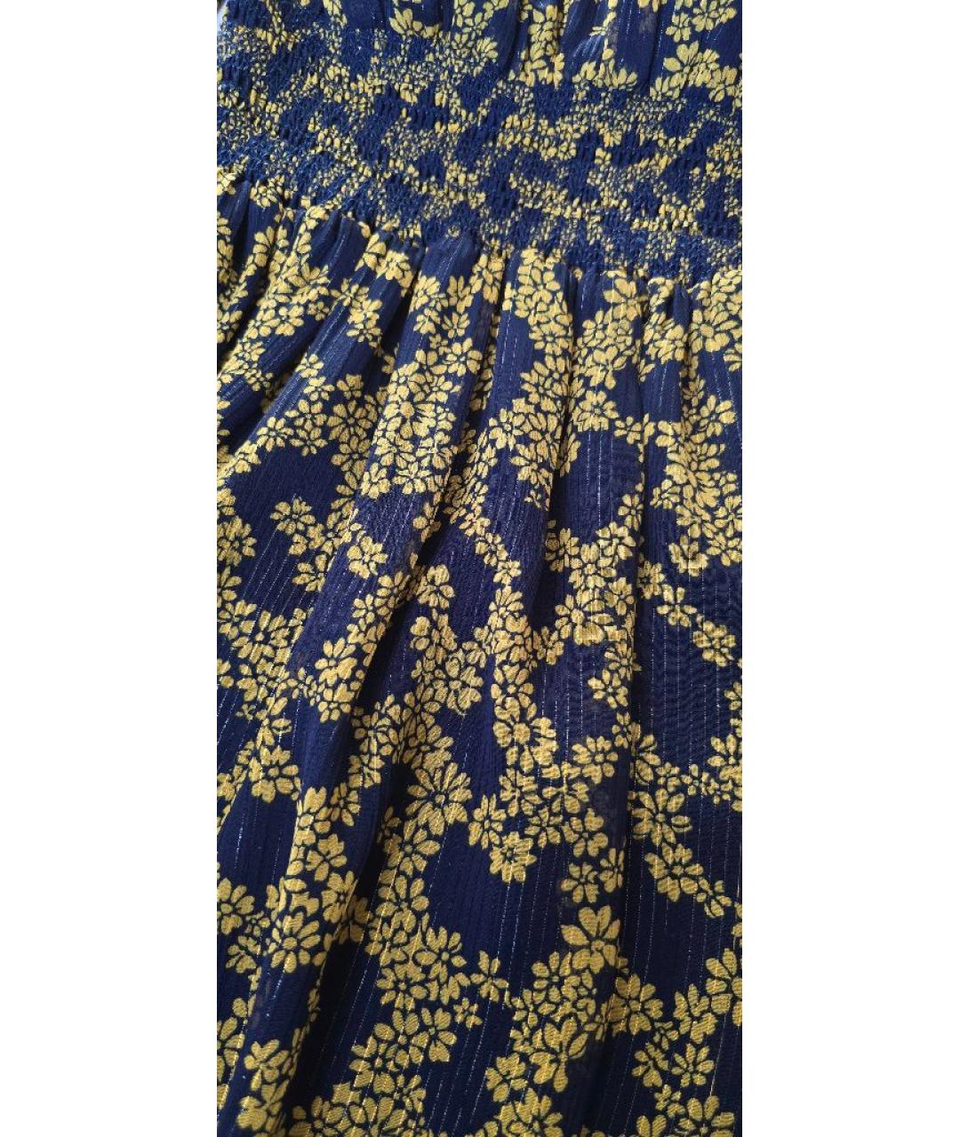 MICHAEL KORS Темно-синее полиэстеровое повседневное платье, фото 4