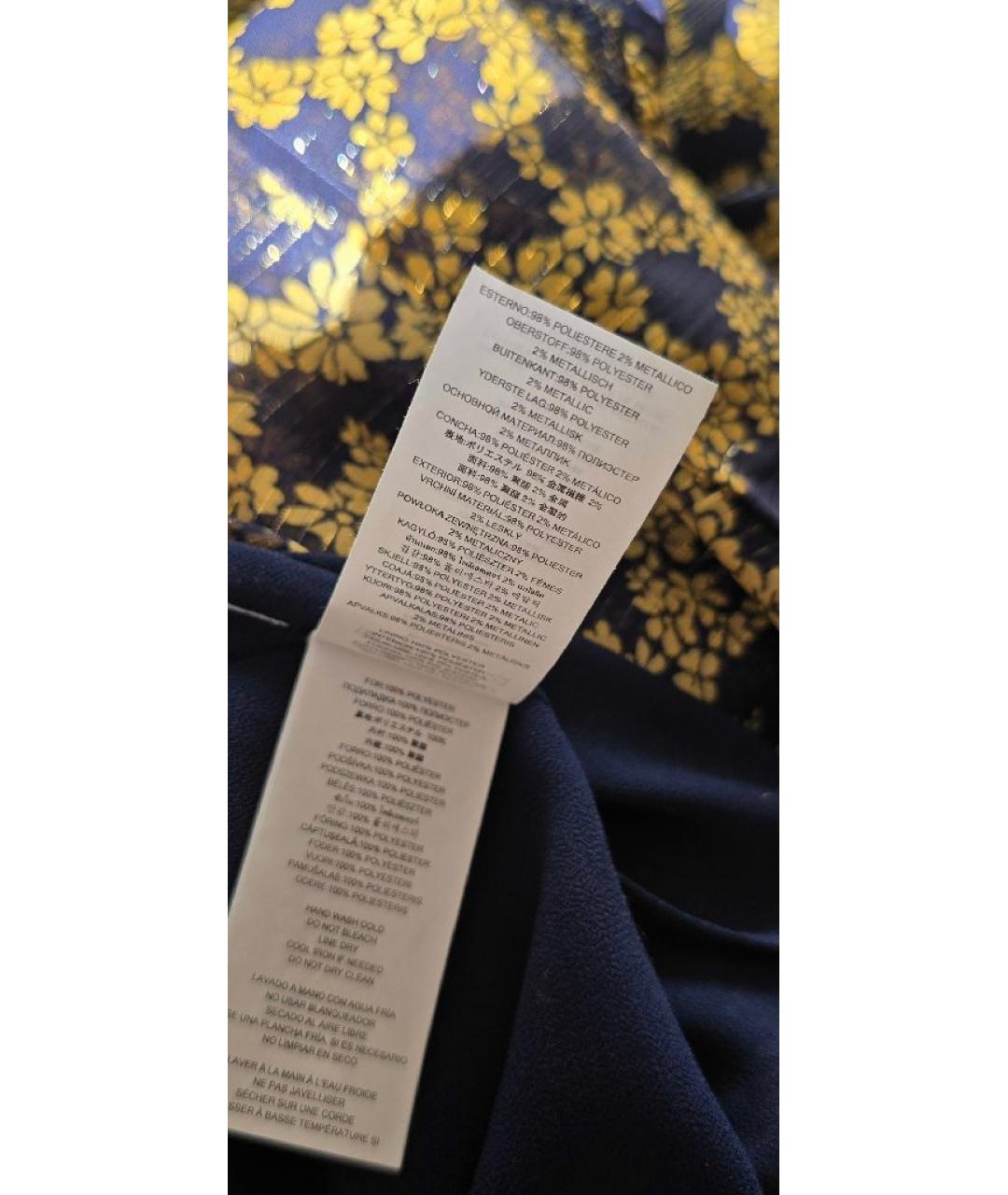 MICHAEL KORS Темно-синее полиэстеровое повседневное платье, фото 5