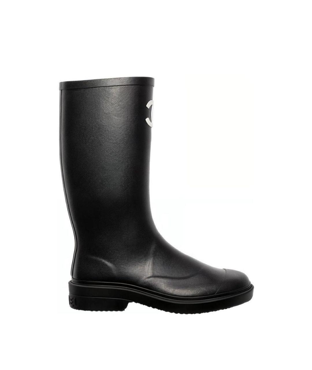 CHANEL Черные сапоги, фото 3