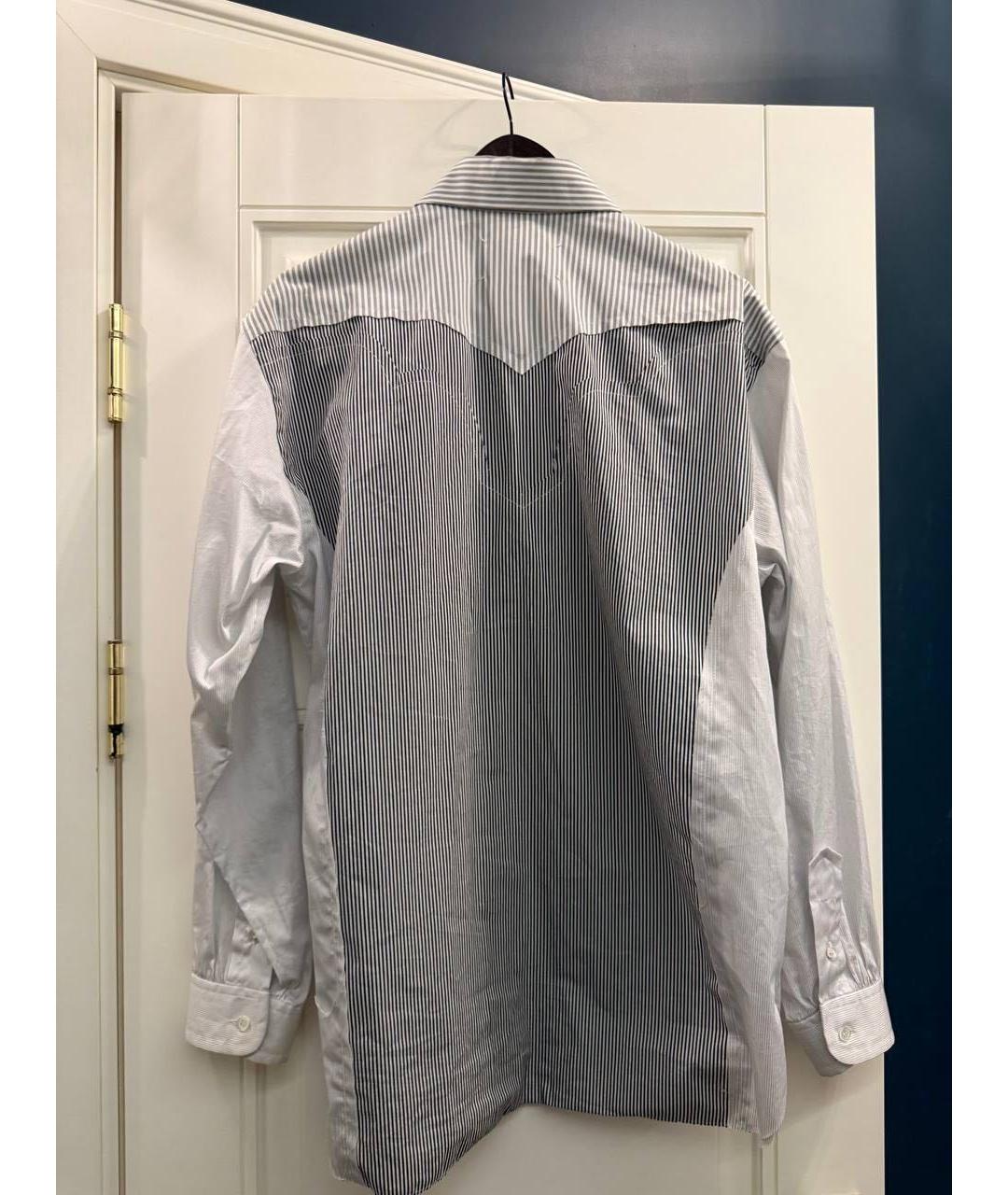 MAISON MARGIELA Серая хлопковая кэжуал рубашка, фото 2