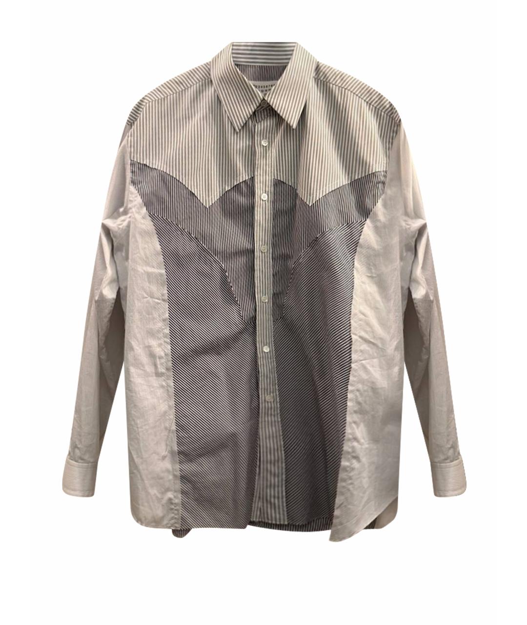 MAISON MARGIELA Серая хлопковая кэжуал рубашка, фото 1