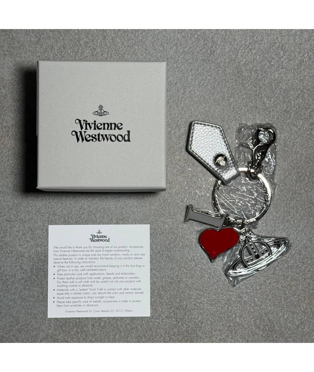 VIVIENNE WESTWOOD Серебрянный брелок, фото 3