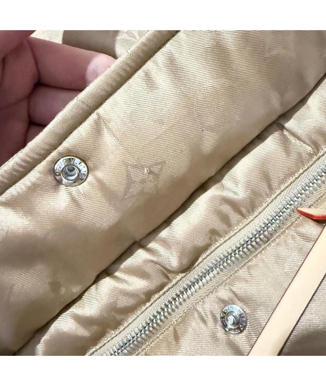 LOUIS VUITTON Золотой полиэстеровый пуховик, фото 7
