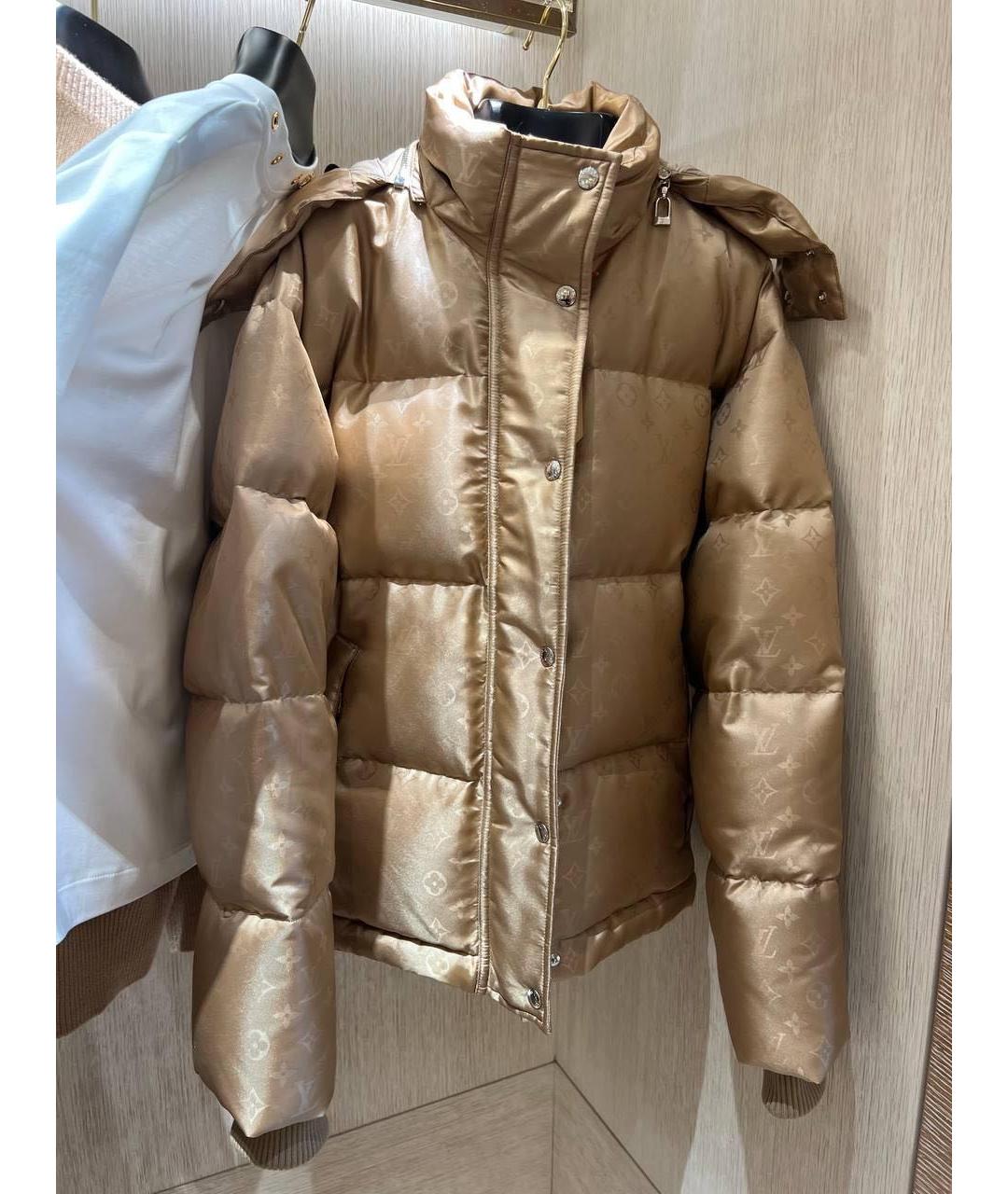 LOUIS VUITTON Золотой полиэстеровый пуховик, фото 2