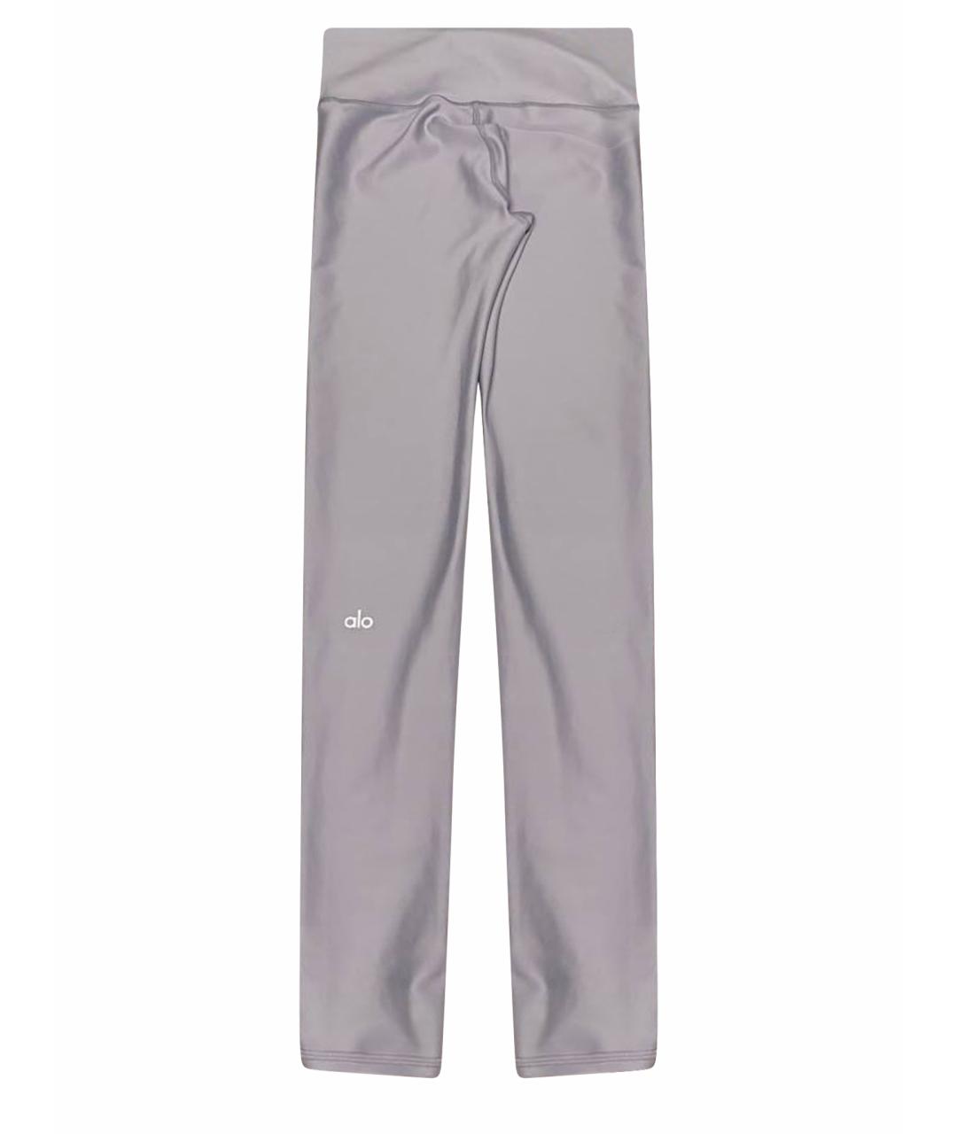 ALO YOGA Голубые полиэстеровые леггинсы и велосипедки, фото 1