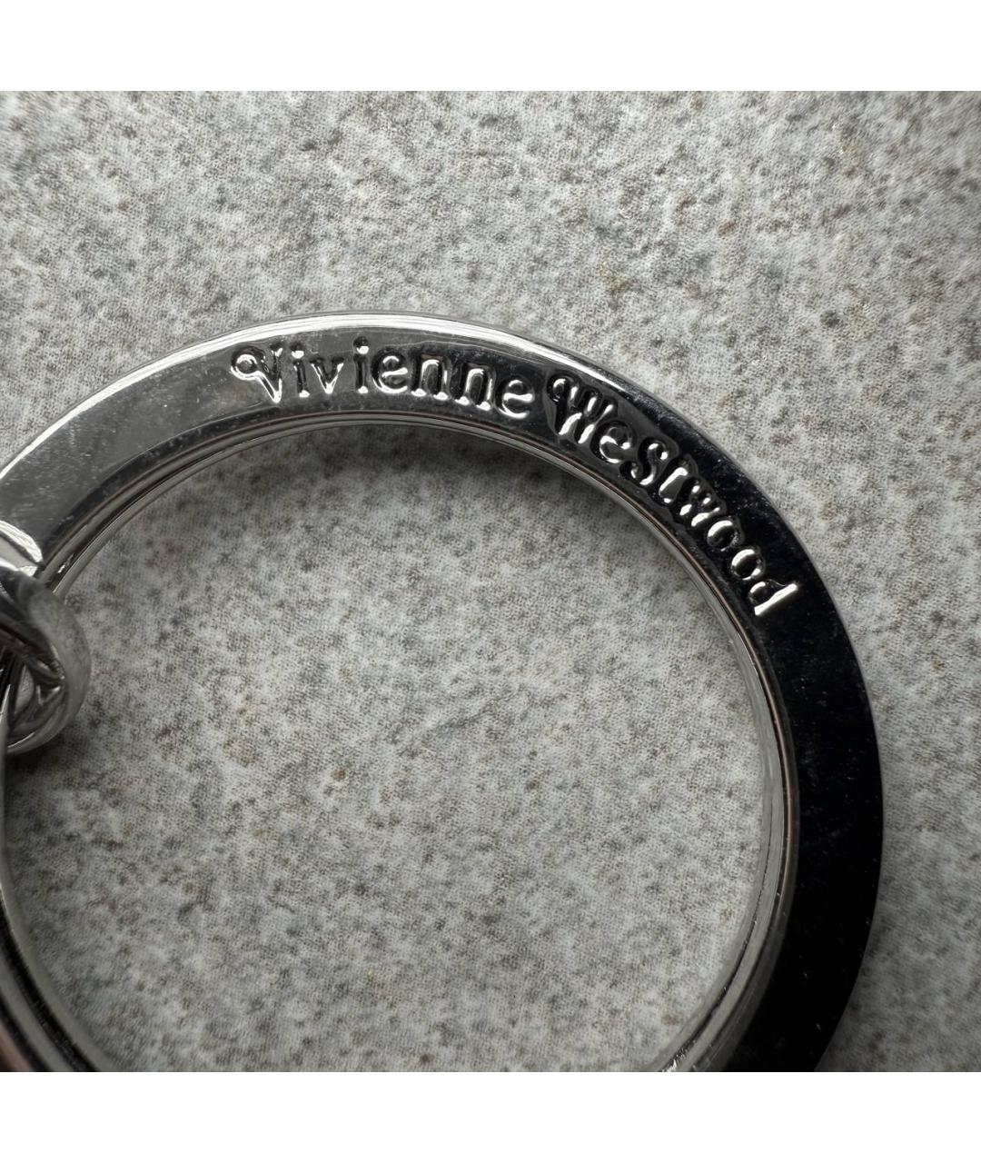 VIVIENNE WESTWOOD Коричневый кожаный кардхолдер, фото 8