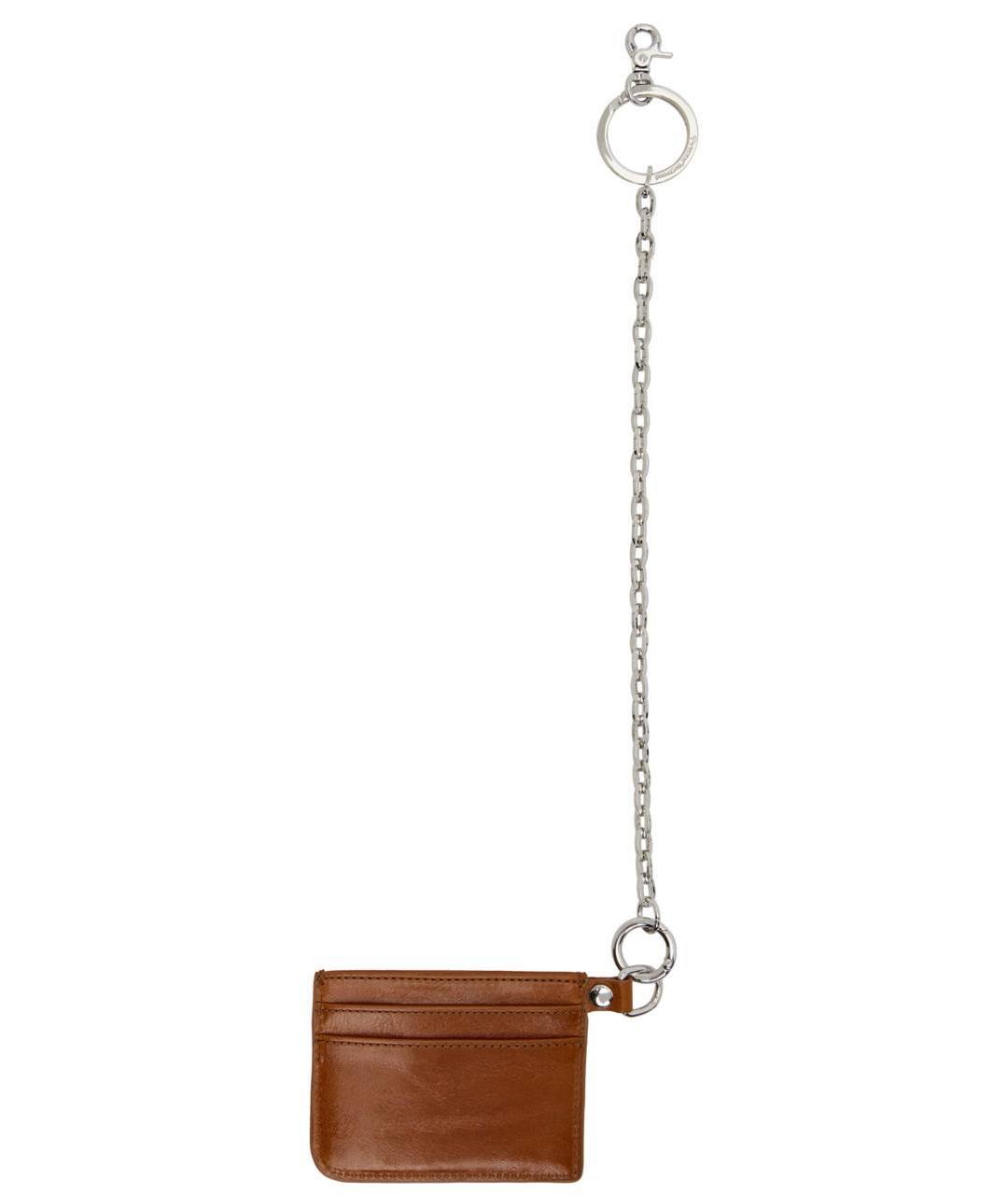 VIVIENNE WESTWOOD Коричневый кожаный кардхолдер, фото 5