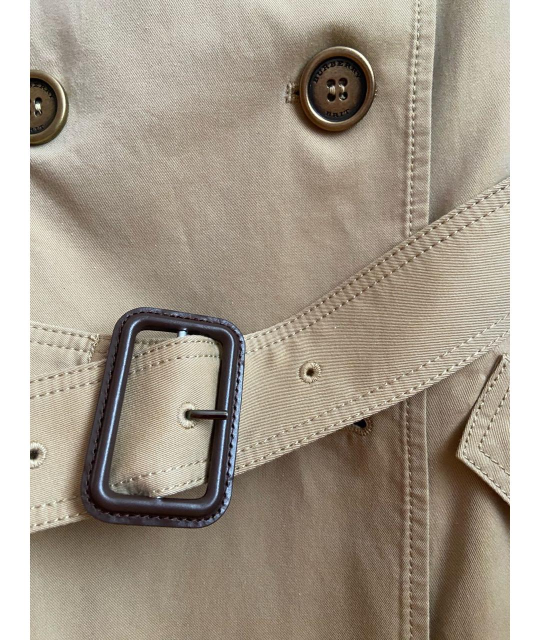 BURBERRY Хаки хлопковое платье, фото 6