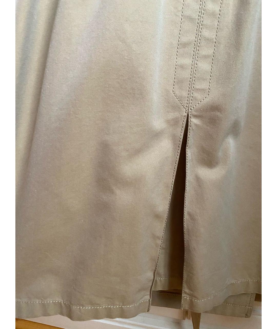 BURBERRY Хаки хлопковое платье, фото 3