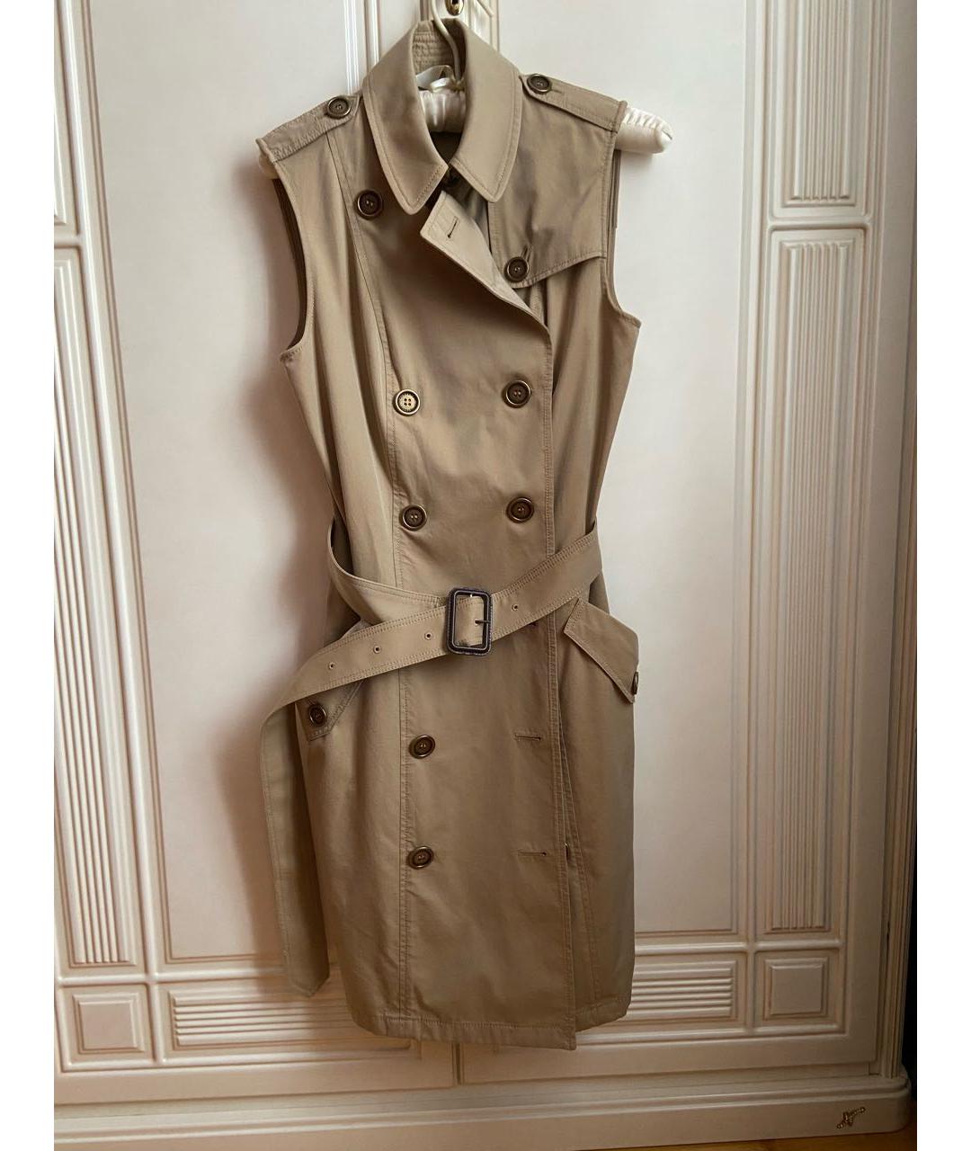 BURBERRY Хаки хлопковое платье, фото 9