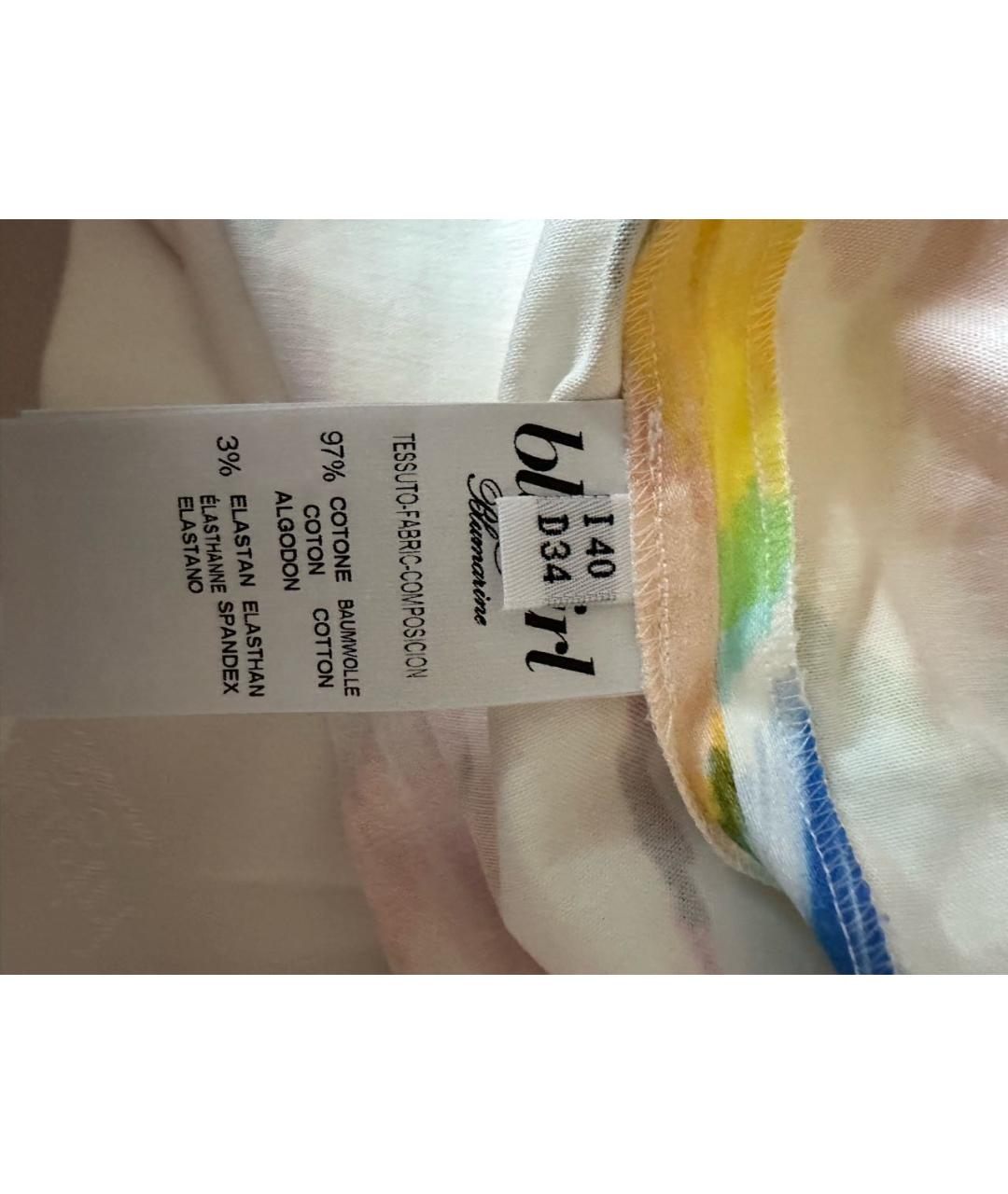 BLUGIRL Мульти хлопковая юбка миди, фото 4