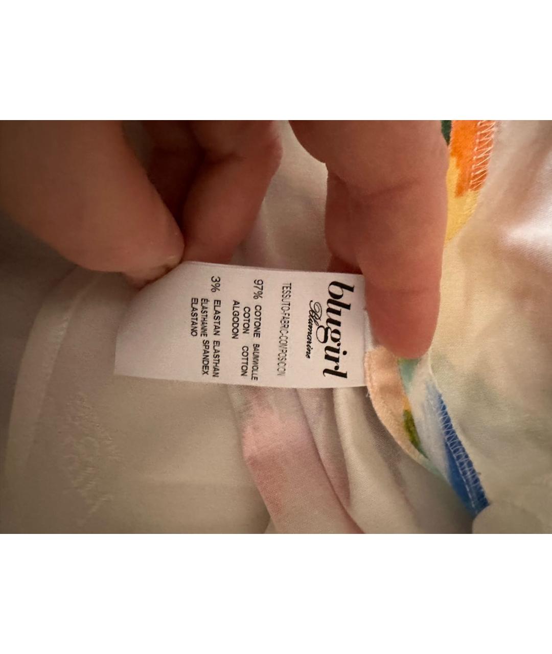 BLUGIRL Мульти хлопковая юбка миди, фото 5