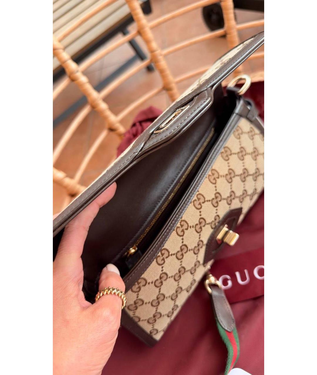 GUCCI Бежевая сумка через плечо, фото 4