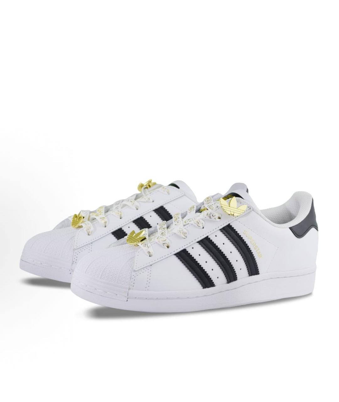 ADIDAS Белые кожаные кроссовки, фото 2