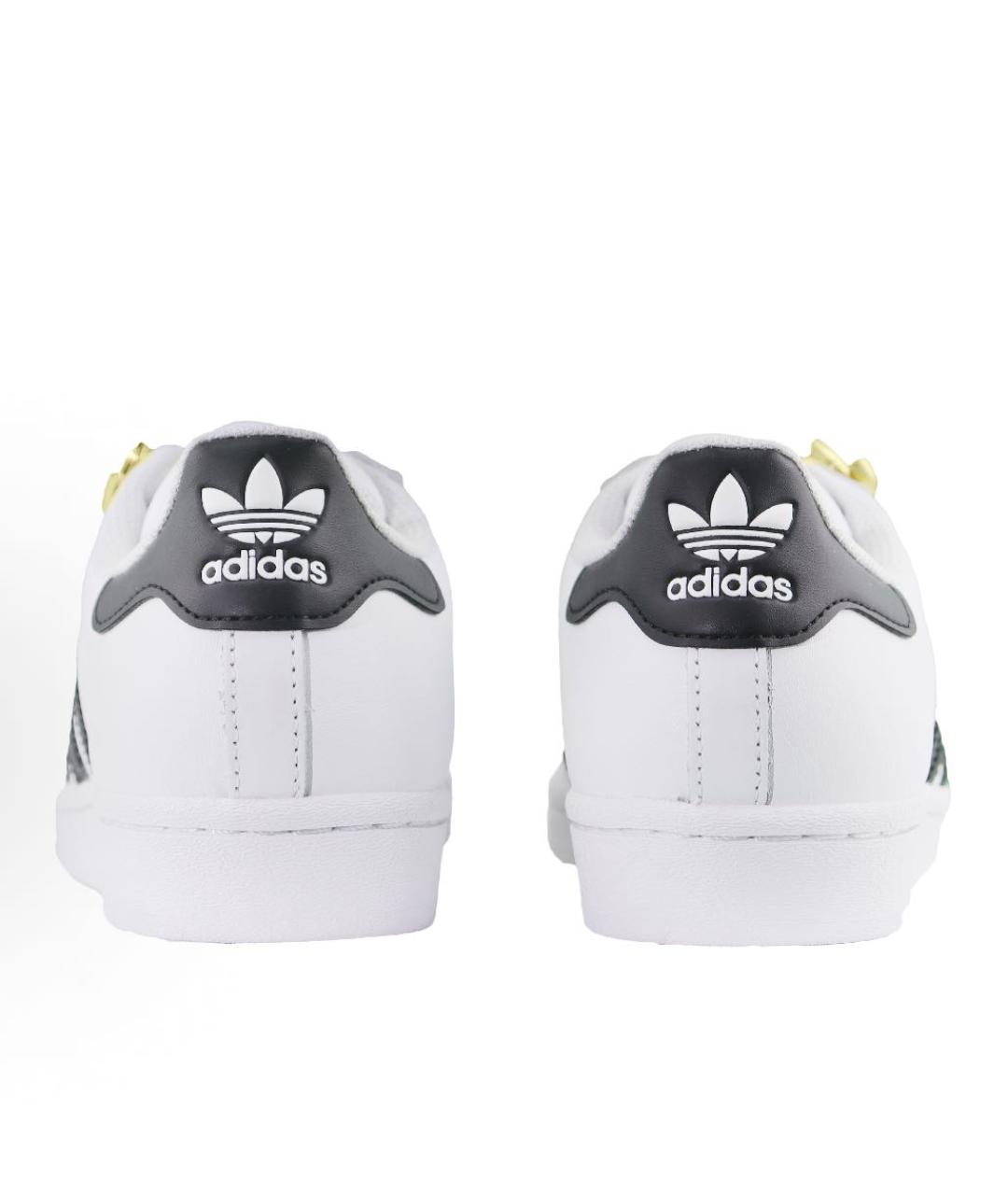 ADIDAS Белые кожаные кроссовки, фото 3