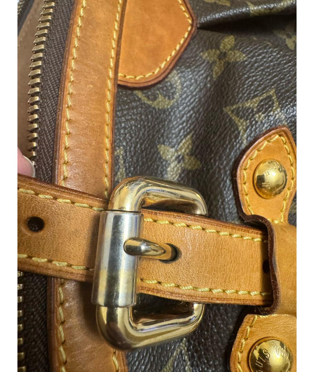 LOUIS VUITTON Коричневая сумка с короткими ручками, фото 6