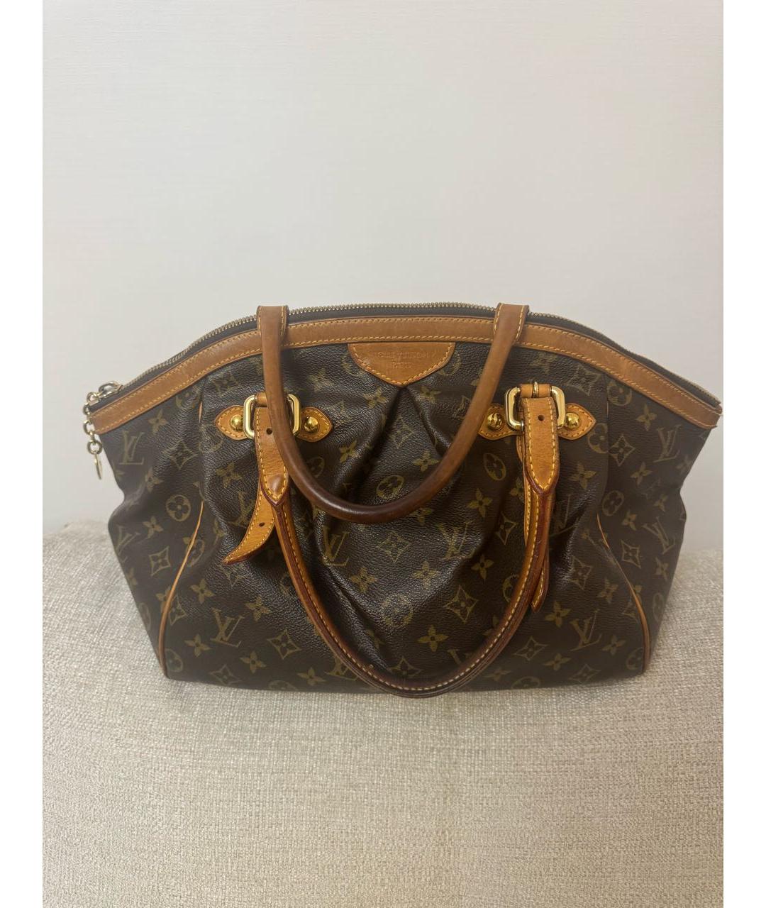 LOUIS VUITTON Коричневая сумка с короткими ручками, фото 9