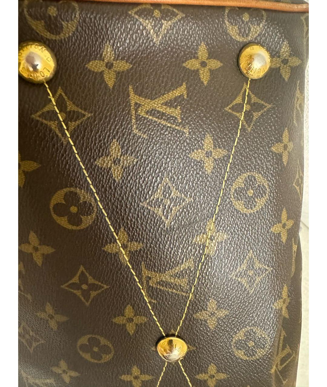 LOUIS VUITTON Коричневая сумка с короткими ручками, фото 7