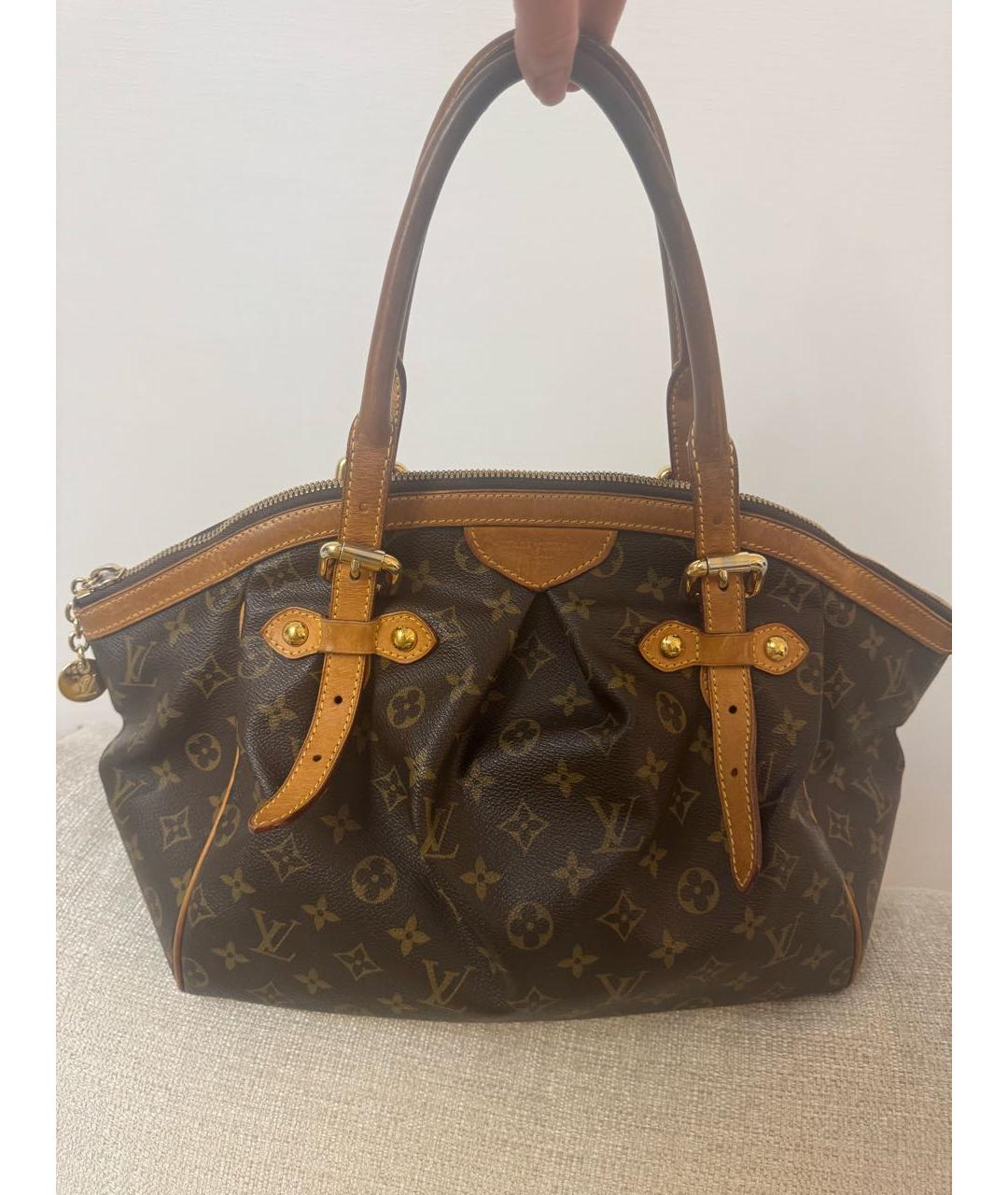 LOUIS VUITTON Коричневая сумка с короткими ручками, фото 2