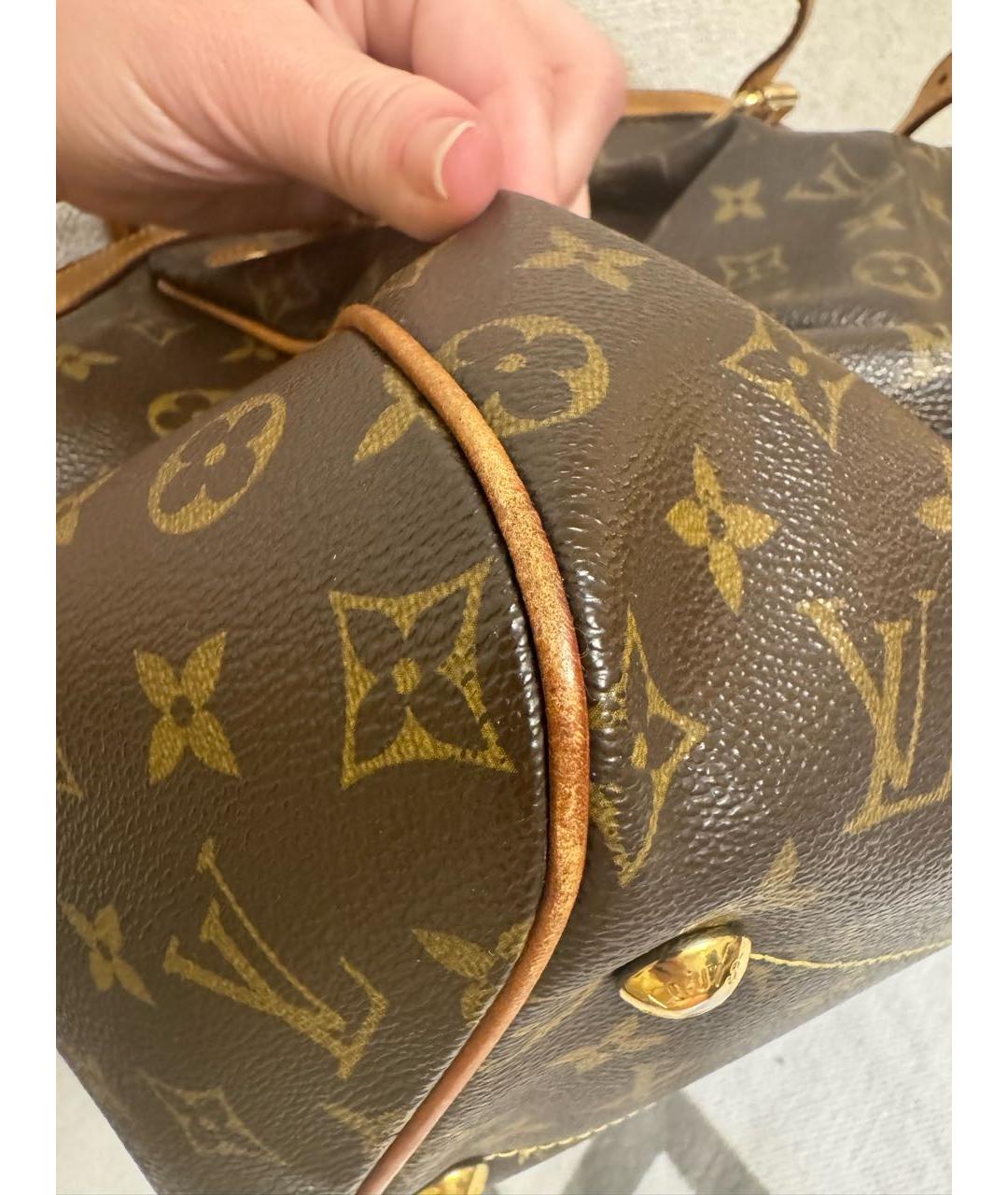 LOUIS VUITTON Коричневая сумка с короткими ручками, фото 8