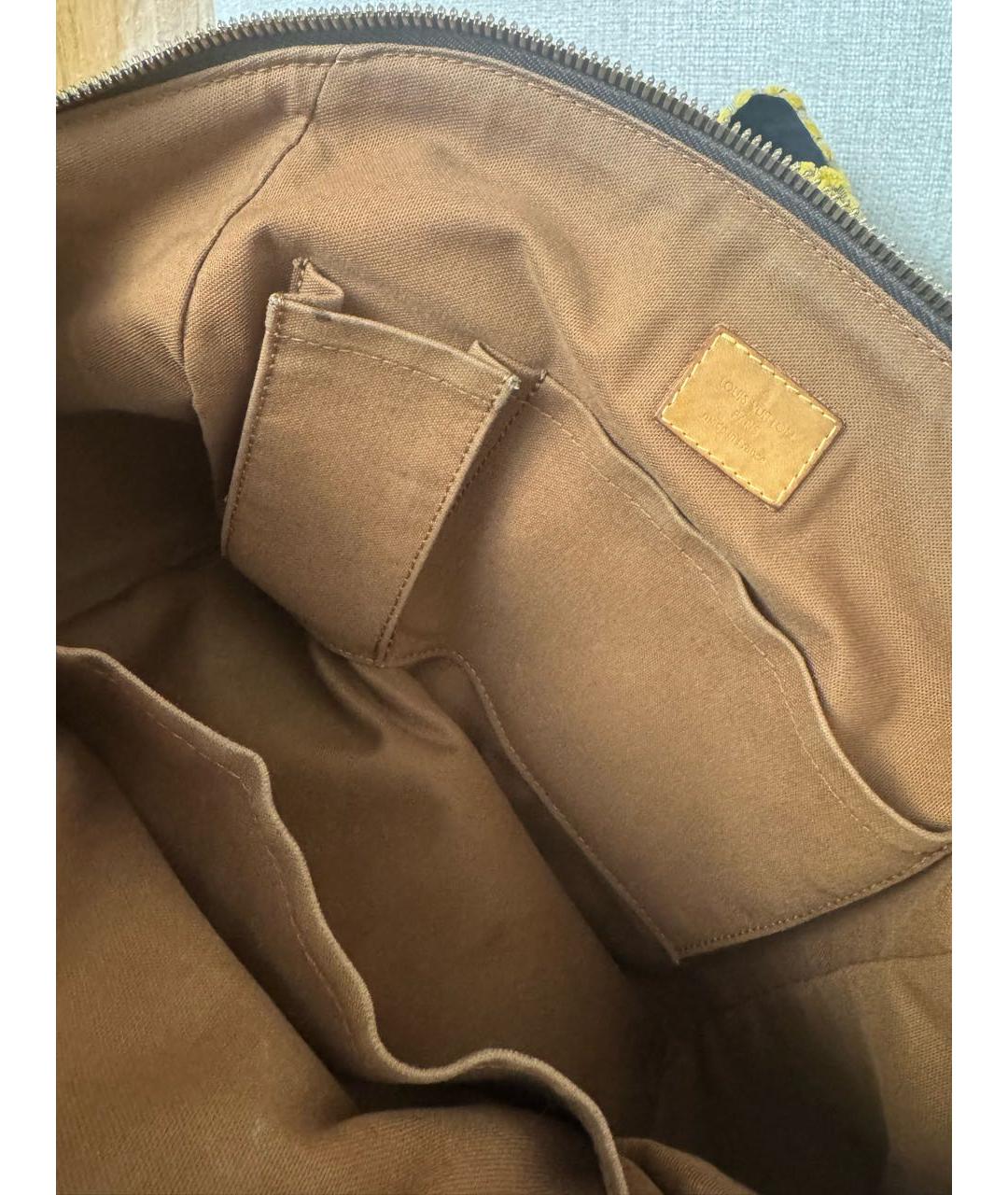 LOUIS VUITTON Коричневая сумка с короткими ручками, фото 4