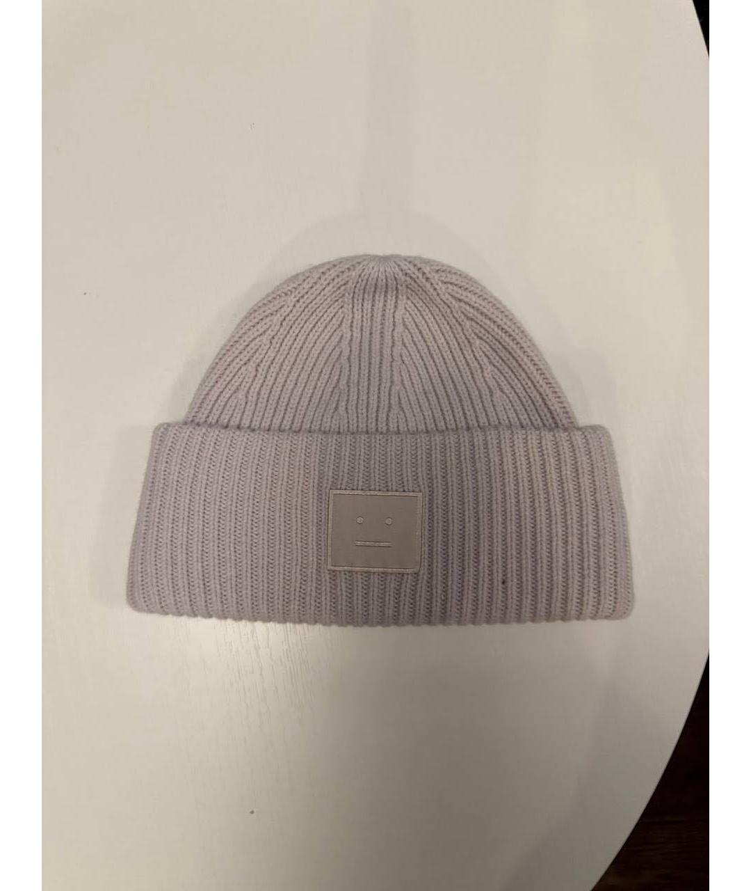 ACNE STUDIOS Белая шерстяная шапка, фото 3