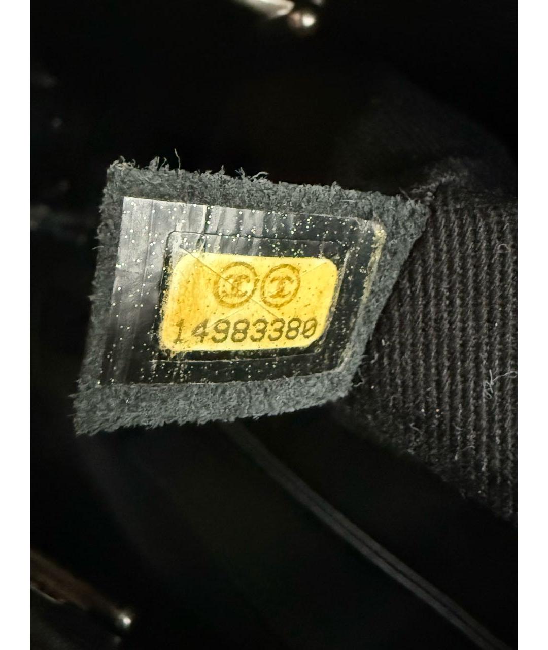 CHANEL Коричневая сумка с короткими ручками из лакированной кожи, фото 5