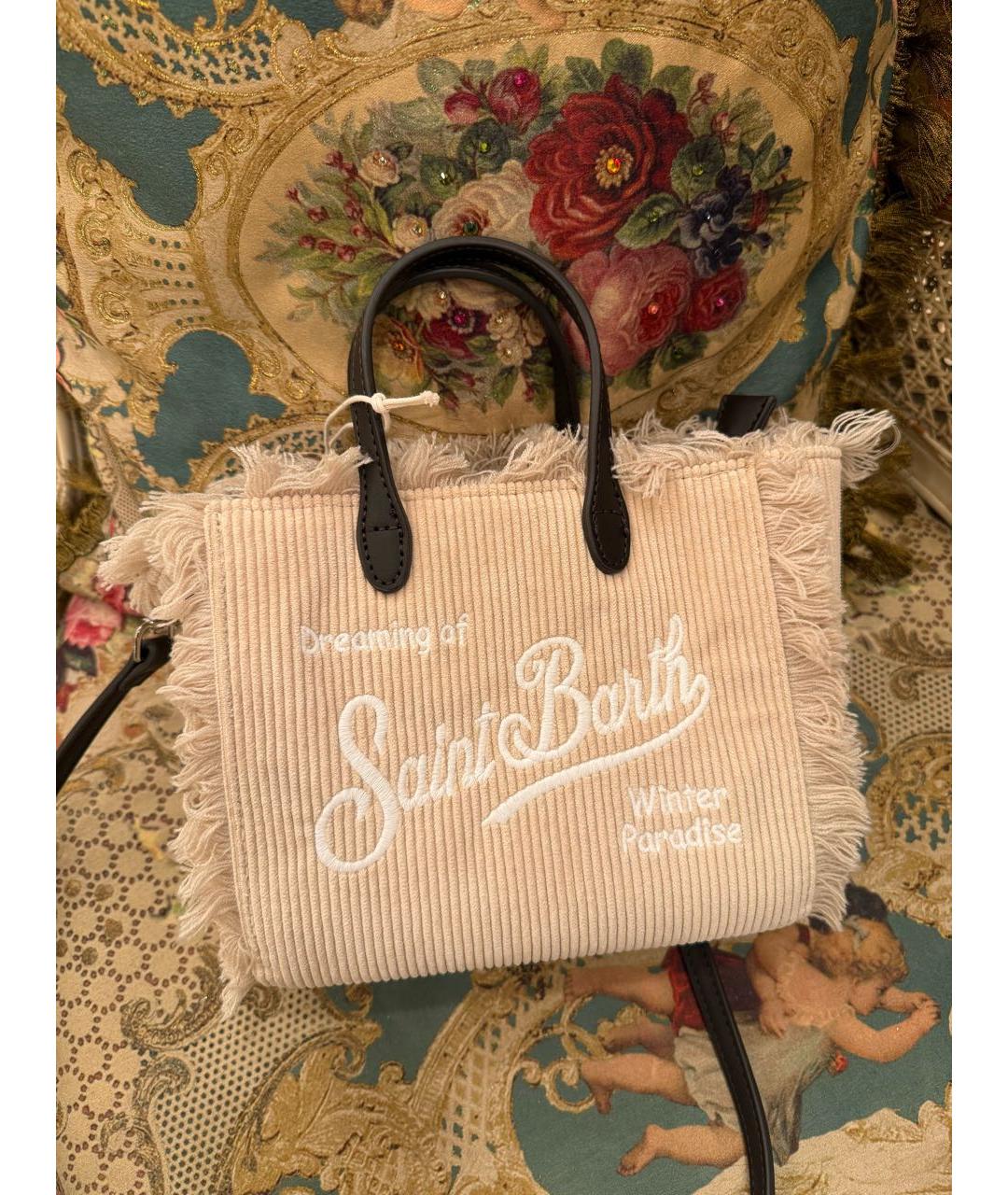 MC2 SAINT BARTH Бежевая сумка тоут, фото 5