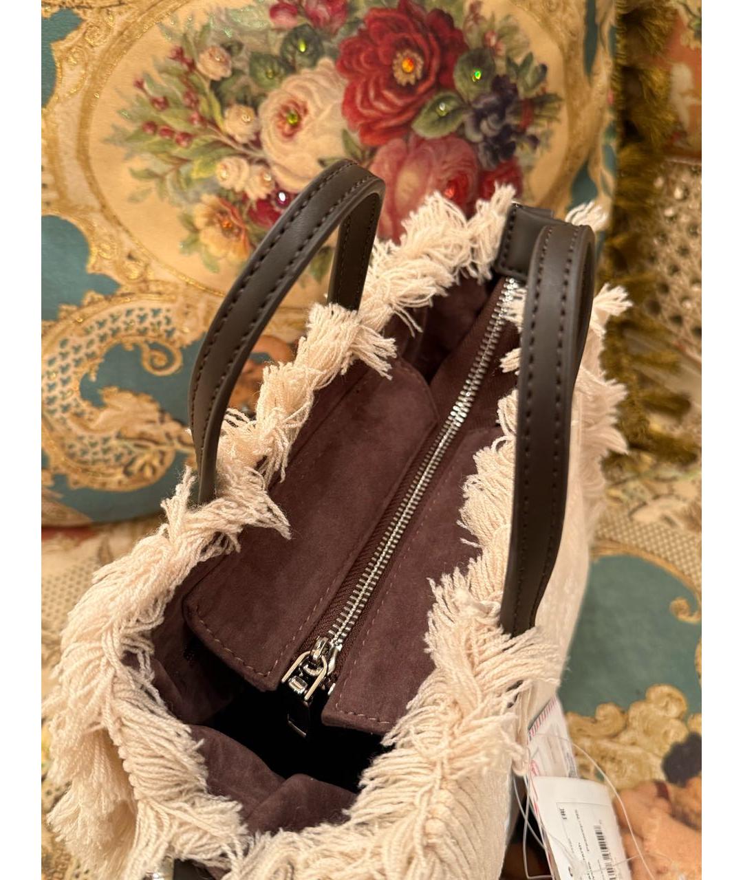 MC2 SAINT BARTH Бежевая сумка тоут, фото 4