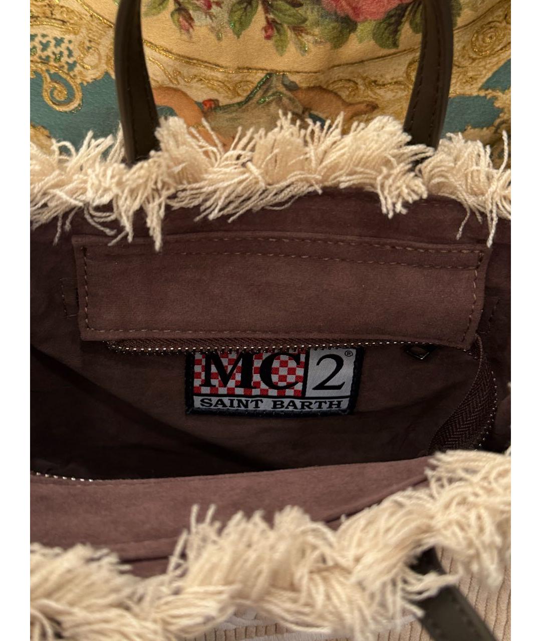 MC2 SAINT BARTH Бежевая сумка тоут, фото 3