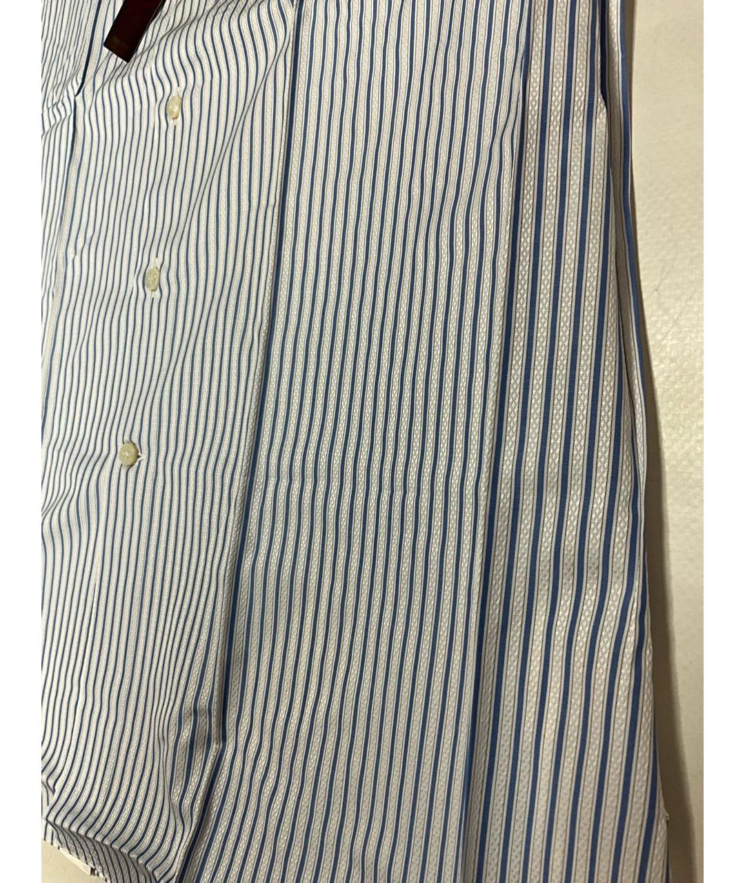 STEFANO RICCI Голубая хлопковая классическая рубашка, фото 3