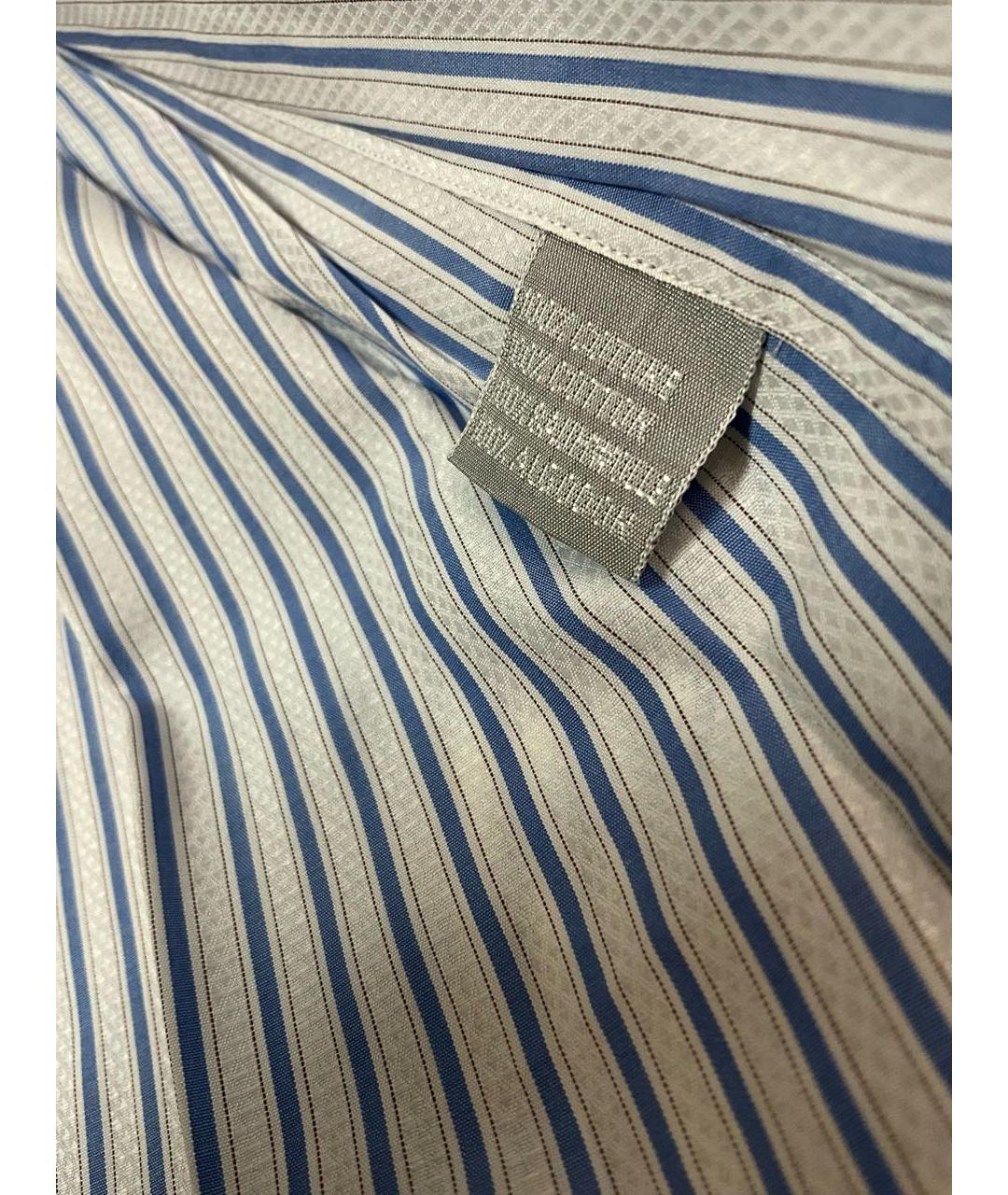 STEFANO RICCI Голубая хлопковая классическая рубашка, фото 4