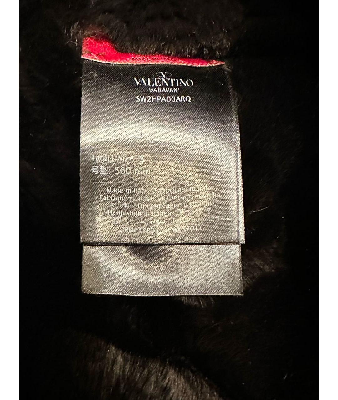 VALENTINO Черная шапка, фото 4