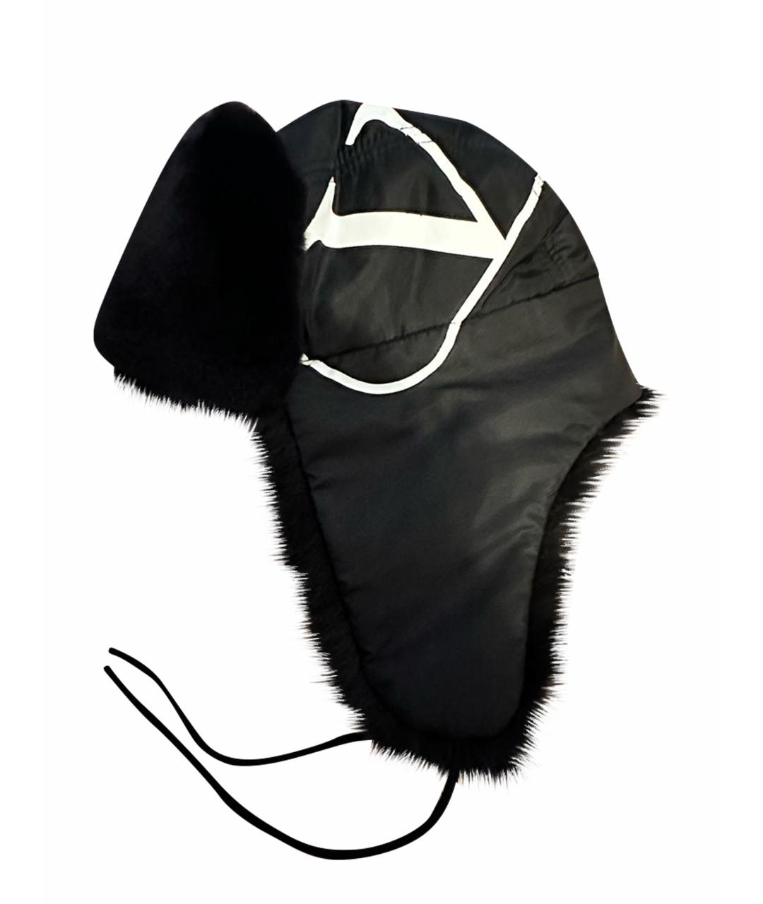 VALENTINO Черная шапка, фото 1