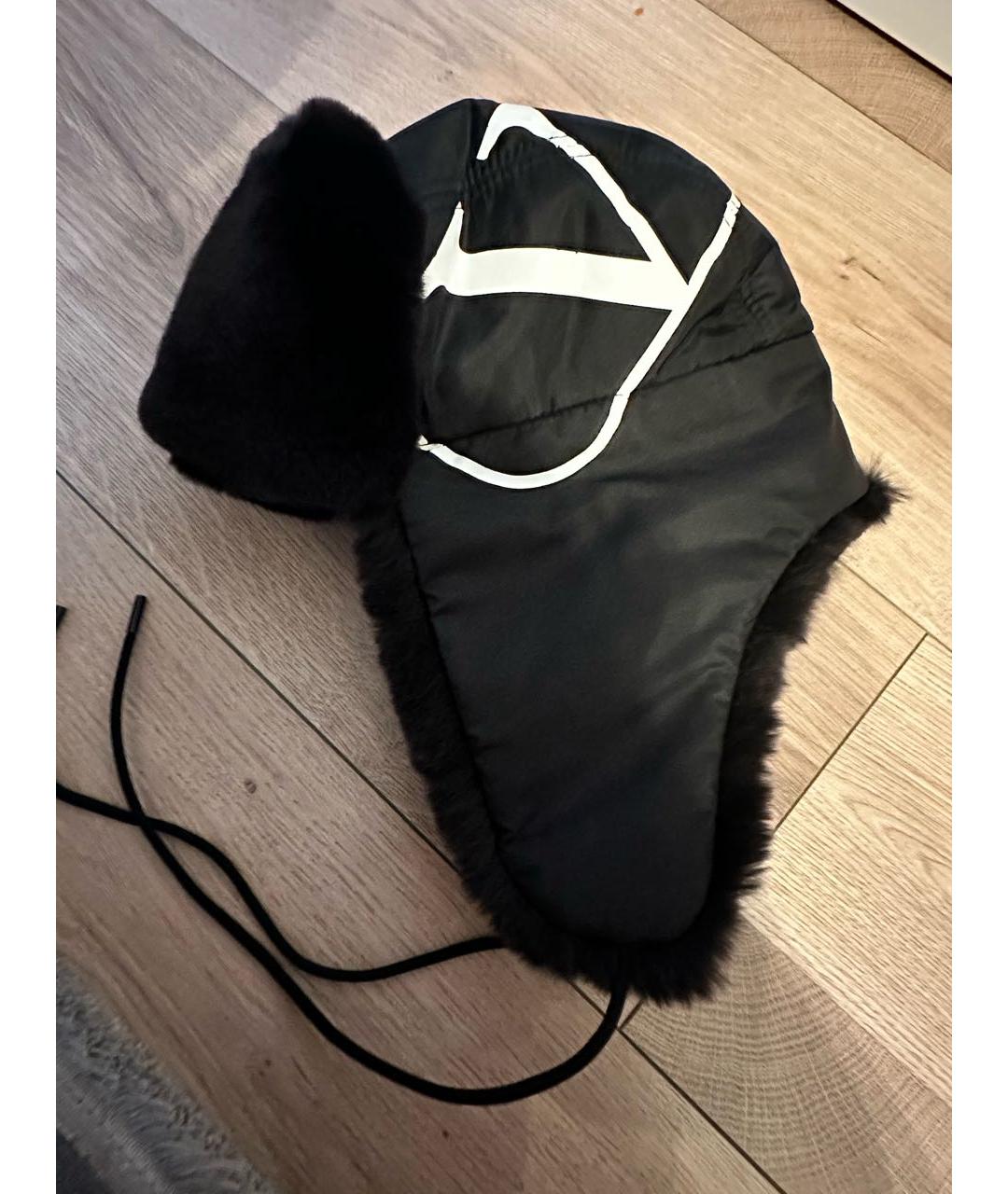 VALENTINO Черная шапка, фото 3