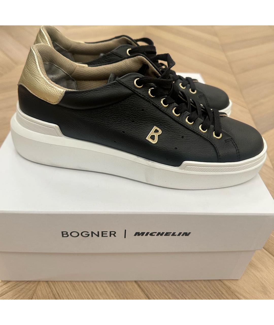 BOGNER Черные кожаные ботинки, фото 2