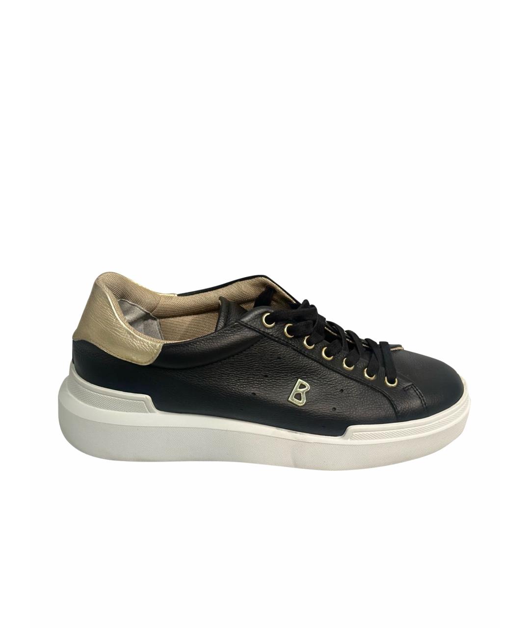 BOGNER Черные кожаные ботинки, фото 1