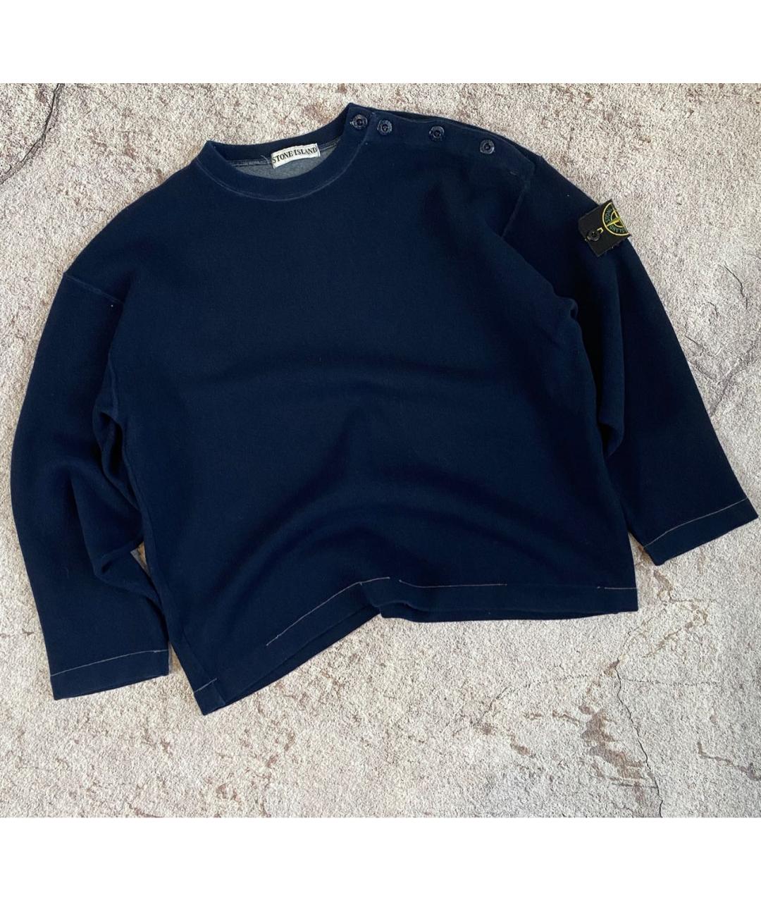 STONE ISLAND Синий шерстяной джемпер / свитер, фото 8