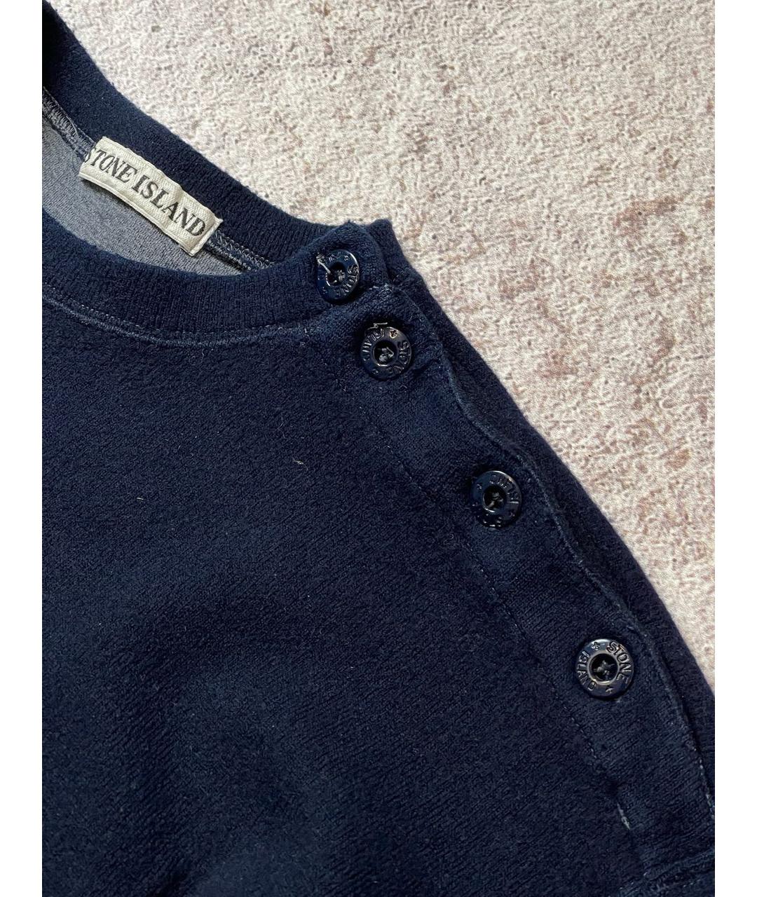 STONE ISLAND Синий шерстяной джемпер / свитер, фото 3