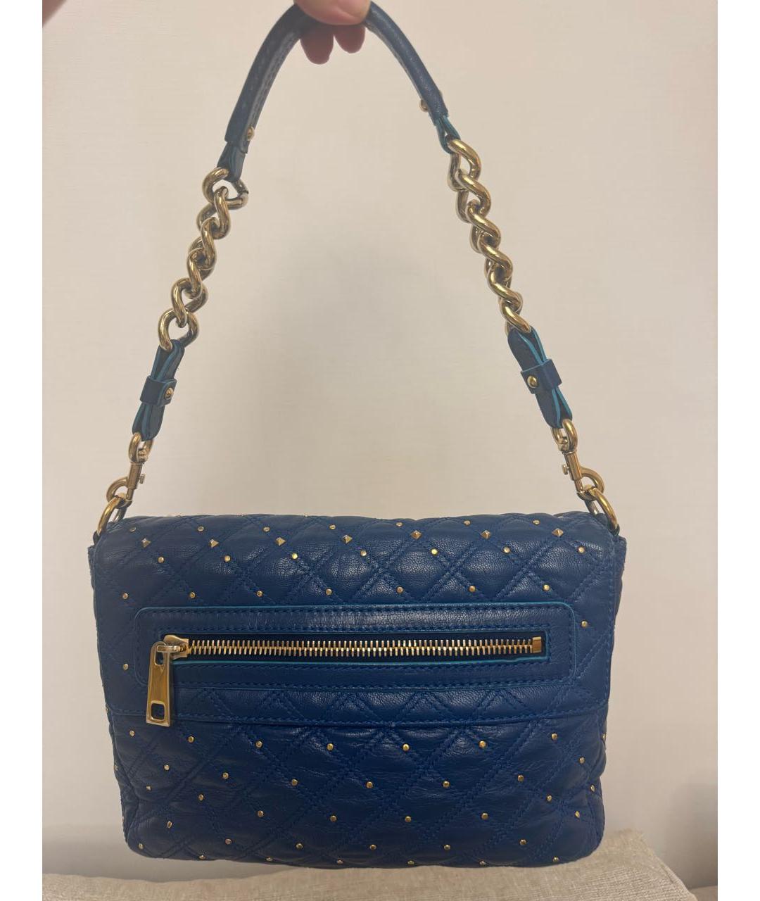 MARC JACOBS Синяя кожаная сумка через плечо, фото 3